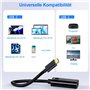 Adaptateur USB C vers HDMI, 4K Adaptateur USBC HDMI(Thunderbolt 3 Compatible) [4K@60Hz] avec Sortie Audio vidéo pour MacBook Pro