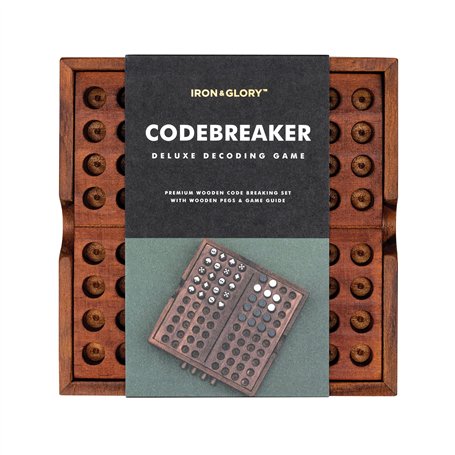 Iron & Glory Code Breaker | Jeu de société Puzzle en Bois | Idées Cadeaux d'anniversaire pour Papa et Homme | Accessoires de déc