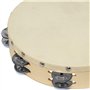 Tiger TAM98-10 Tambourin avec Peau naturel - 10" - Double Rang