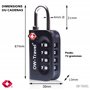 OW-Travel Cadenas TSA pour Valise. Cadenas Code 4 Chiffres Antivol pour Bagages Casier Rangement Tente Camping. TSA Bagages Comb