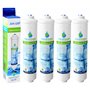 4x AquaHouse UIFL Filtre d'eau Réfrigérateur compatible LG 5231JA2010B BL9808 3890JC2990A 3650JD8050A Filtre de réfrigérateur ex