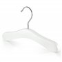 Hangerworld Lot de 12 Cintres en Bois Blanc pour Bébés - 25 cm