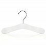 Hangerworld Lot de 12 Cintres en Bois Blanc pour Bébés - 25 cm