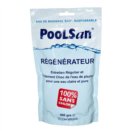 BSI - PooLSan - Recharge sans Chlore - Régénérateur - pour Une Désinfection De l'eau - Piscine Et Spa - Sachet Régénérateur 400g