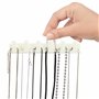 Kurtzy Porte Bijoux Mural Blanc (Lot de 9) - Crochet Mural Adhesif et Patère (3 Modèles) - Rangement Bijoux Mural - Porte Collie