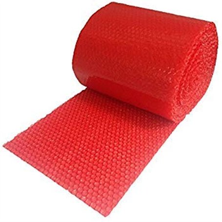 Emballage diamant 1 rouleau – Rouleau de papier bulle antistatique rouge Taille : largeur : 750 mm x 20 m. Idéal pour fournir un