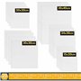 Artme Panneaux en toile/Panneaux 20pk - 15x20,20x20,30x30,24x30,30x40cm Tailles assorties / 280GSM / 100% Coton/Blank/Triple app