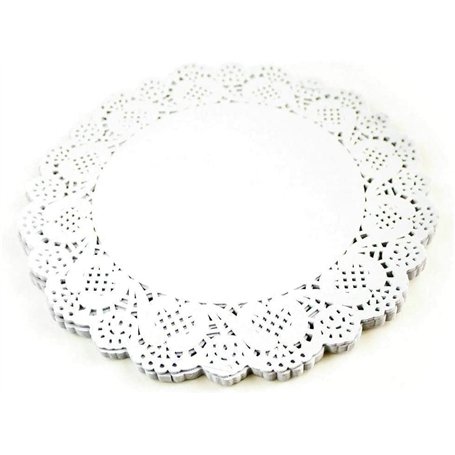 Selecto Bake 100 pcs tampons de décoration de gâteaux blancs napperons en papier dentelle 6