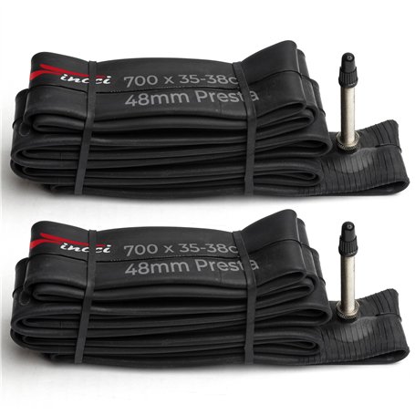 Fincci Chambres à air 700 x 32c x 35c x 38c - Pair Chambre a air 28-29 Pouces VTT 48 mm Presta Valve