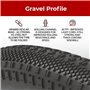 Fincci Gravel Pneus 700 x 38c avec 2X Chambre a Air Presta 40-622 - Paire Pliable Tire 28 x 1.5 Pouces avec Protection Anti Crev