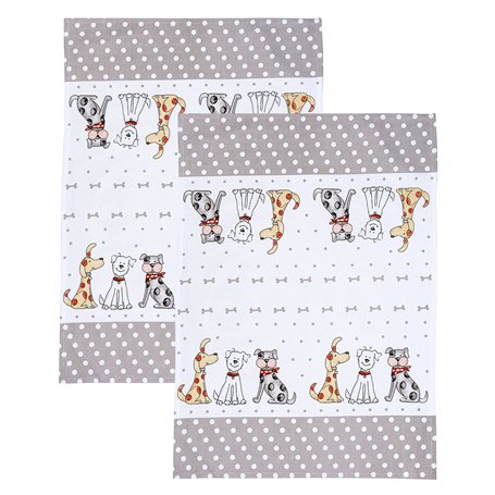 SPOTTED DOG GIFT COMPANY Torchon Cuisine Lot de 2