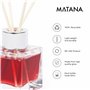 MATANA 10 Bouteilles Diffuseur en Verre Vides avec 40 Bâtonnets de Parfum - Diffuseur Parfum Bouteilles, Flacon Diffuseur Parfum