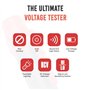 ULTRICS Détecteur de Tension Sans Contact, Testeur de Tension Sensibilité Réglable 12 V-1000 V, Stylo de Testeur Électrique avec