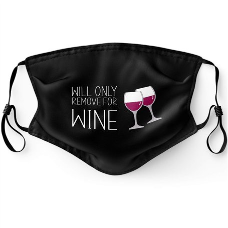 Masque facial amusant pour adultes avec 5 filtres - Lavable et réutilisable - Unisexe - Respirant