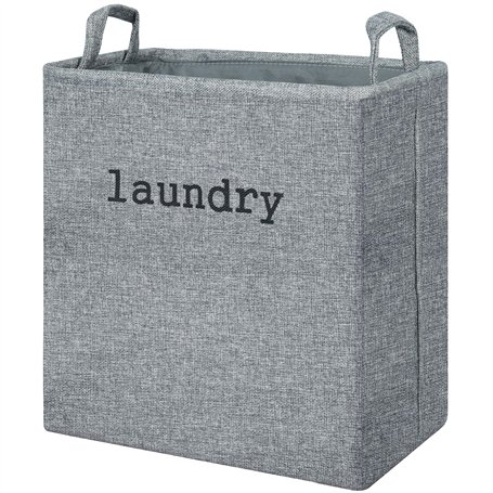 Belle Vous Panier à Linge Pliable en Tissu - Bac Linge Sale 35 L avec Poignées de Transport - Corbeille Linge Sale Portable pour