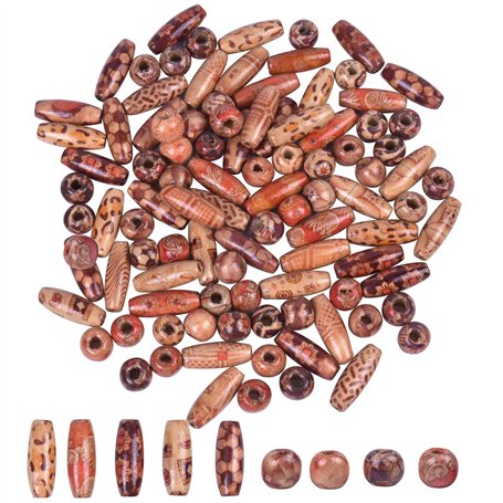Jinlaili 100PCS Perles en Bois
