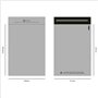 Lot de 125 sacs postaux assortis en polyéthylène avec fermeture autocollante - 5 tailles de chaque petit à grand format