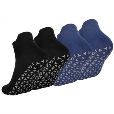 2 Paires Chaussettes Antidérapantes Chaussettes de Yoga Pilates Femme et Homme
