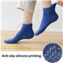 2 Paires Chaussettes Antidérapantes Chaussettes de Yoga Pilates Femme et Homme, Chaussette de Sport Coton pour Barre Ballet Fitn