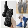 2 Paires Chaussettes Antidérapantes Chaussettes de Yoga Pilates Femme et Homme, Chaussette de Sport Coton pour Barre Ballet Fitn
