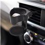 Porte-Gobelet de Voiture, Support de Tasse de Voiture, avec 3 Pares Clips de Sortie d’air, Convient au Diamètre ＜8.5 cm, pour Au