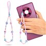 Vesaneae 5 Pièces Bracelet pour Téléphone, Chaîne Telephone Portable, Lanières de Téléphone Colorées avec Perles, Dragonne de La