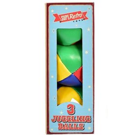 Celino® Lot de 3 balles de jonglage colorées rétro pour apprendre à jongler Celino® Lot de 3 balles de jonglage colorées rétro pour apprendre à jongler