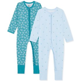 Bramble & Bear (Lot de 2) Combinaisons de Nuit garçon et Fille Sleepsuit