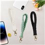 Disnace Lot de 3 Porte-clés, Tissage Corde Porte Clés, Bracelet Lanière Lanière Courte, Tressé Pour Clé Équipé d'un Anneau en D 