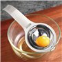 Anseom Séparateur D'oeufs, 2 Pièces Séparateur pour Jaune D'oeuf En Acier Inoxydable Filtre à Oeufs pour équipement de Cuisson d