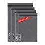 Lot de 100 sacs postaux gris mélangés - 4 tailles - 25 sacs postaux auto-adhésifs - Petits et grands sacs postaux assortis