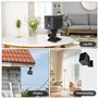 Mapille WiFi 2K/3MP HD Mini Caméra de Surveillance, Caméra Surveillance WiFi Intérieur sans Fil, Caméra Interieur Maison avec PI