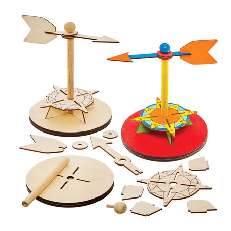 Baker Ross FX982 Kit girouette en bois - 1 kit