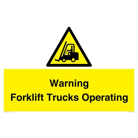 Panneau d'avertissement pour chariots élévateurs - 600 x 400 mm - A2L