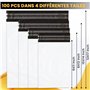 100Pcs-4 Tailles Différentes - Autoadhésive Emballage Colis Vetement-Résiste à l’eau et aux