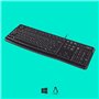 Logitech K120 Clavier Filaire pour Windows, USB Plug-and-Play, Taille Standard, Résistant Eclaboussures, Barre D'Espacement Incu
