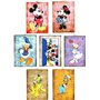 Disney Lot de 7 tableaux Mickey Minnie Mouse Doland Daisy Duck Goofy Pluto Style Vintage Série Bandes dessinées de collection Im