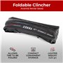 Fincci Pneu Velo Route 700с x 23с - Paire Slick Tire 23-622 avec Protection Anti-Crevaison 1mm pour Home Trainer, Adulte & Route