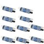 Aihasd 10 pièces LM393 Module de barrière infrarouge Obstacle Évitement Capteur de détection Reconnaissance de lignes noir et bl