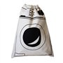 Grand Sac à Linge en Toile avec Cordon de Serrage pour Jouets Stockage Voyage Lave-linge