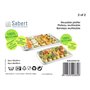 Sabert Lot de grands plateaux de service rectangulaires pratiques