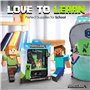 Minecraft Kit de Fournitures Scolaires Enfant avec Trousse et Papeterie