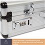 Perel Attaché-case pour ordinateur portable et documents A4, avec 2 serrures à combinaison, bandoulière et coins renforcés, parf