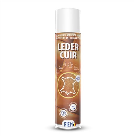 RIEM - Cuir 300 ml - Spray Nettoyant et Protecteur pour Cuir - Pour Canapés