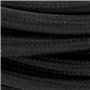 Cordon textile avec interrupteur 2m - Noir