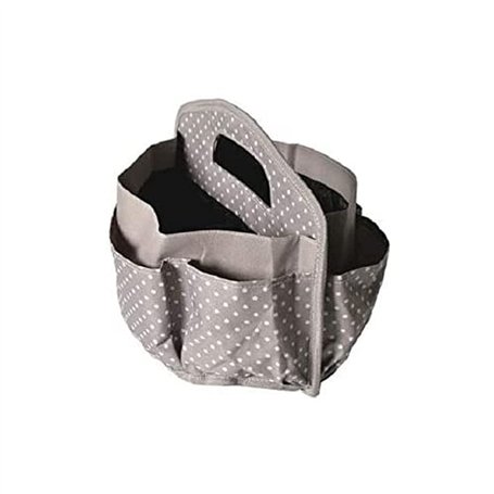 Artemio Sac de Rangement - Taupe à Pois - 9 x 22