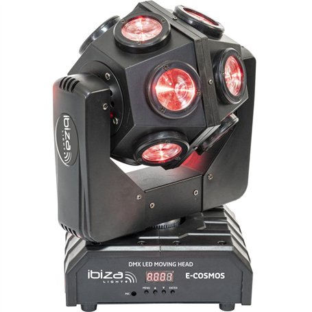 Ibiza - Effet de lumière Lyre DMX à LED RGBW 4-en-1 Light E-COSMOS 12x10W
