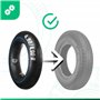 MOOVMOOV Chambres à air 4.80/4.00-8 Valve Coudée TR87 (x2) - Chambres à air de remplacement 400x100 pour Brouettes, Tracteurs To