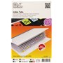 3L Index onglets Permanent Write-on Type-on 25mm Assorti Ref 10510 Lot de 72