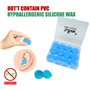 ToSSme Lot de 12 paires de bouchons d'oreille réutilisables en silicone souple pour dormir